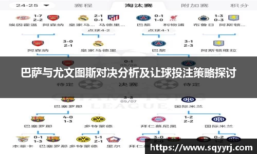巴萨与尤文图斯对决分析及让球投注策略探讨